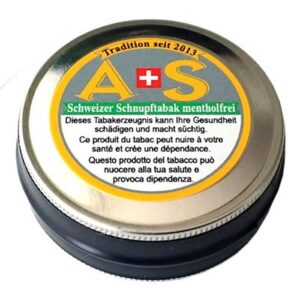 A & S mentholfrei Snuff Schnupftabak