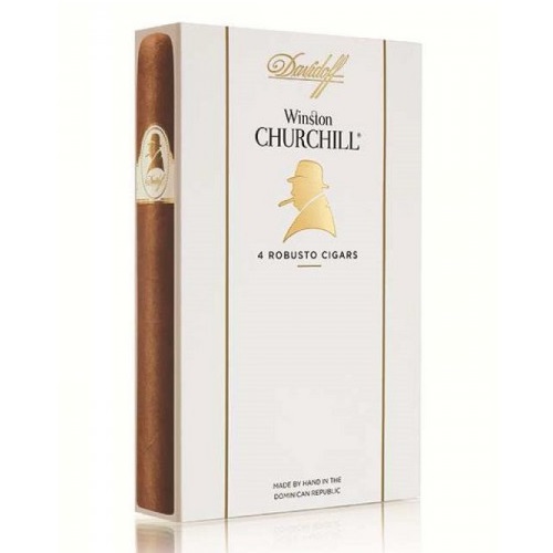 Davidoff Winston Churchill Robusto 4er Etui Zigarren