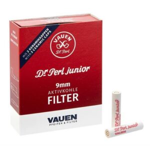 Vauen Dr. Perl Junior Carbone attivo 9 mm 40 pezzi filtro per tubi