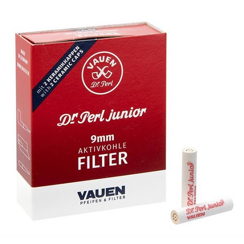 Vauen Dr. Perl Junior Aktive Kohle 9 mm 40 Stück Pfeifenfilter
