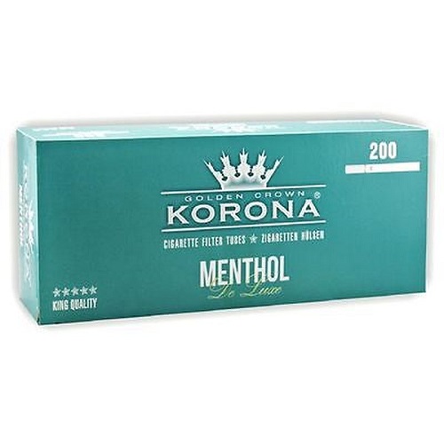 Korona Deluxe Menthol Filterhülsen 200 Stk.