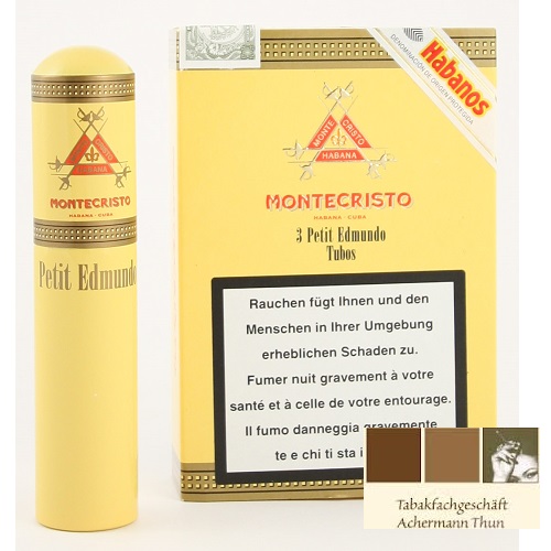 Montecristo Petit Edmundo Tubos 3er Etui Zigarren