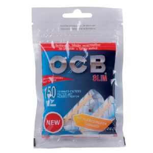 OCB Slim filtre caoutchouté 150 pcs. Filtres à cigarettes