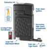 Xikar Lighter Forte Soft G2 Houndstooth Cigar Lighter - Image 3