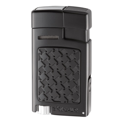 Xikar Lighter Forte Soft schwarz Houndstooth Zigarrenfeuerzeug