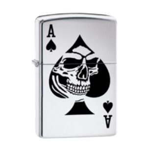 Zippo Ace of Spade Skull Design Feuerzeug