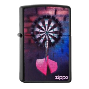 Zippo Bulls Eye nero opaco più leggero