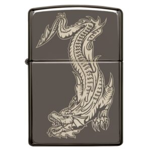 Zippo Dragon and Tiger black ice lighter