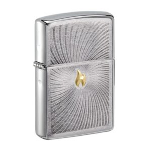 Zippo Flame Spiral Twist Design Feuerzeug