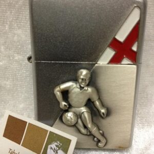 Zippo Football Player Angleterre chrome brushed briquet