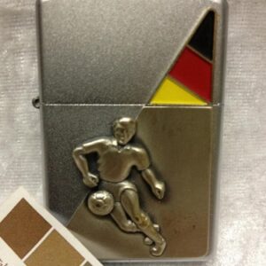 Zippo Football Player Germany chrome brushed lighter