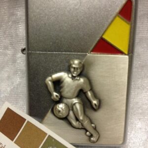 Zippo Football Player Spain chrome brushed lighter