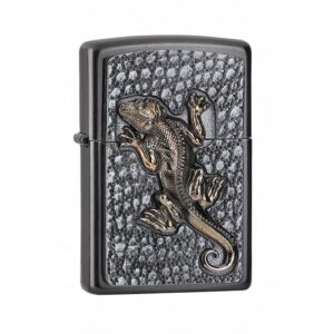 Zippo Gecko Emblem gray Feuerzeug