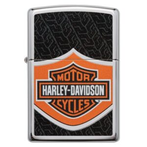 Zippo Harley Davidson black & orange Feuerzeug