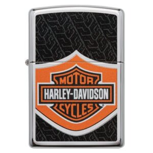 Zippo Harley Davidson noir & orange briquet