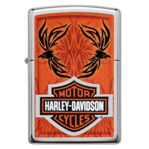 Zippo Harley Davidson MC Adler orange schwarz Feuerzeug