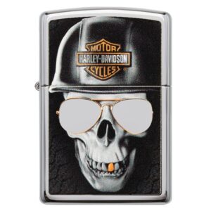 Zippo Harley Davidson Skull Cap Sunglasses Feuerzeug