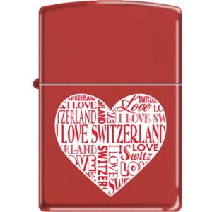 Zippo Love Switzerland Herz rot Feuerzeug