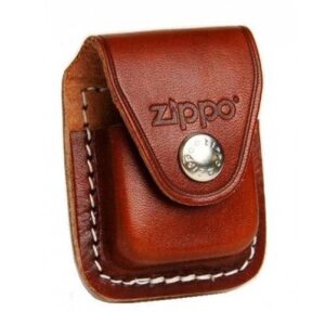 Zippo Ledertasche braun mit Clip