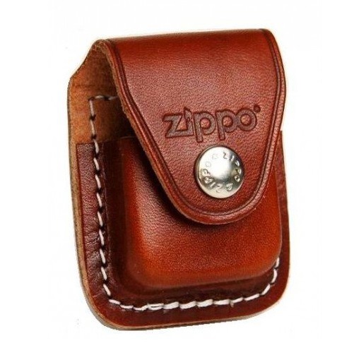 Zippo Ledertasche braun mit Clip