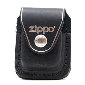 Zippo Ledertasche schwarz mit Clip