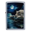 Zippo Lisa Parker Wolf Moon street chrome Feuerzeug