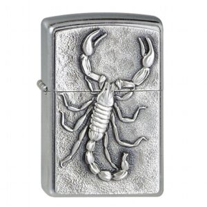 Zippo Scorpion Emblem briquet chromé de rue