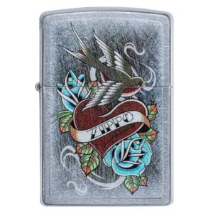 Zippo Tattoo Heart street chrome Feuerzeug