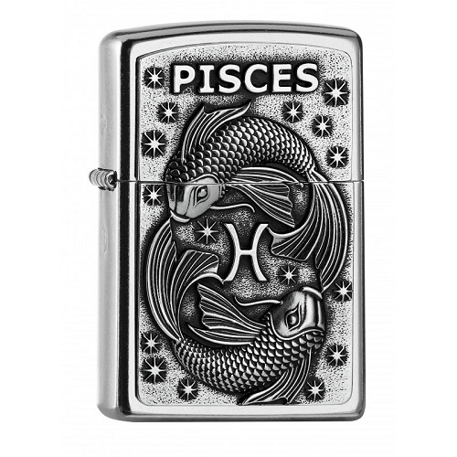 Zippo Fisch Pisces Emblem Feuerzeug