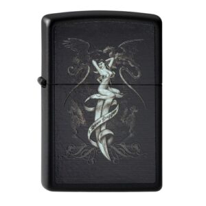 Zippo UL13 Love Dagger nero opaco più leggero