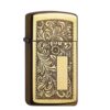 Zippo Venetian laiton poli slim briquet
