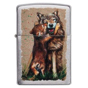 Zippo Wolf And Pup Lighter