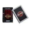 Zippo Harley Davidson Tumbled Messing Feuerzeug