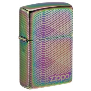 Zippo Illusion Line Pattern Design Accendino