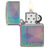 Zippo Illusion Line Pattern Design Lighter