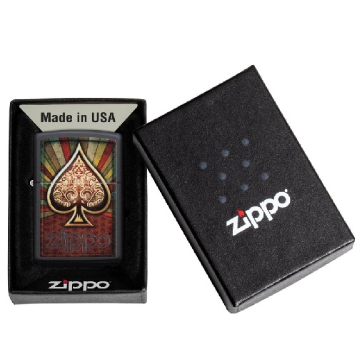 Zippo Ace of Spade Design Feuerzeug