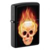 Zippo Flamming Skull Design Lighter