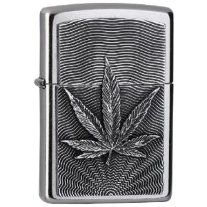 Zippo Cannabis Leaf Emblem Feuerzeug