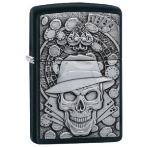 Zippo Gamling Skull Design Lighter