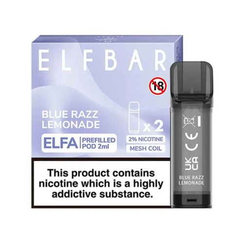 Elf Bar ELFA Prefilled Pod (2 x 2ml) Blue Razz Lemonade