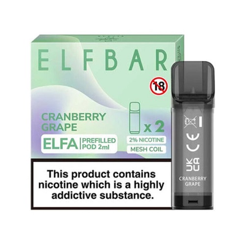 Elf Bar ELFA Prefilled Pod (2 x 2ml) Cranberry Grape