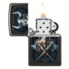 Zippo Anne Stokes Skull with Axe Feuerzeug