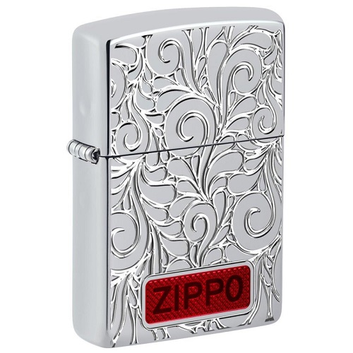 Zippo Armor Case Swirl Pattern Design Feuerzeug