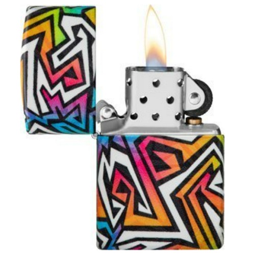 Zippo Color Graffiti Design Feuerzeug