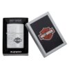 Zippo Harley Davidson Design Chrome Brushed Feuerzeug