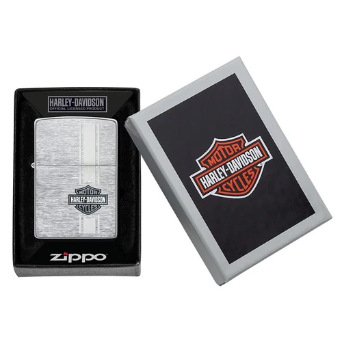 Zippo Harley Davidson Design Chrome Brushed Feuerzeug