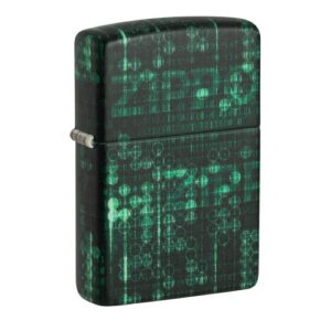 Zippo Pattern Black Green Feuerzeug