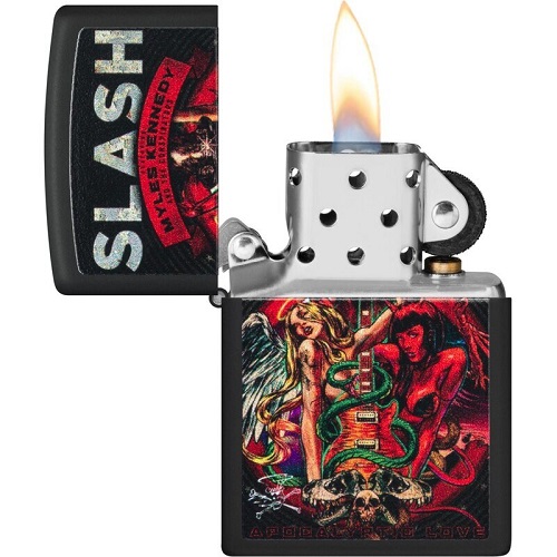 Zippo Slash Design Black Matte Feuerzeug