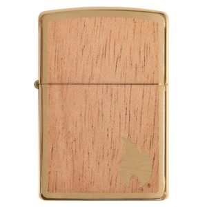 Zippo Woodchuck Brushed Brass Feuerzeug