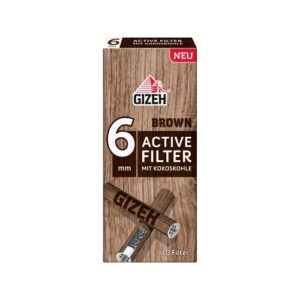 GIZEH Brown Active Filter 6mm 10 Stk.